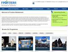 Tablet Screenshot of frontiersedu.com